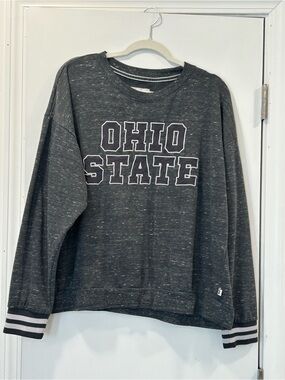 Colosseum Gray Ohio State Crewneck Sweatshirt